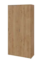 KSR6-81 P skříň šatní, 2x výsuvné ramínko, 2053x1022x400 mm, provedení pravé, dub lite
